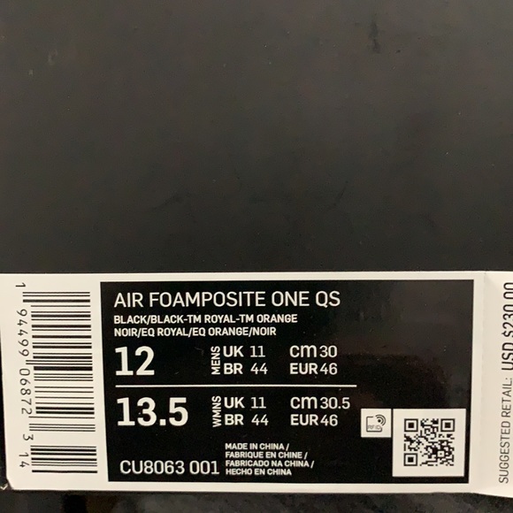 Nike Air Foamposite One gradient soles - Picture 3 of 10